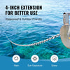 VEVOR Boat Anchor Chain, 5/16" x 10', 2373 lbs. WLL/7120 lbs. BS, Galvanized Steel Marine Grade Anchor Lead Chain with Dual Lock Ring Shackles for Boats, Deck, Fishing, Works with Different Anchors