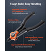 VEVOR Rivet Nut Tool Kit, 14-Inch Two-Handed Rivnut Tool Kit, with 7 Mandrels and 70 Nuts, Metric and SAE Size M6, M8, M10, 10-24, 1/4-20, 5/16-18, 3/8-16 UNC, with a Carrying Case, for Home, Auto