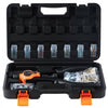 VEVOR Rivet Nut Tool Kit, 14-Inch Two-Handed Rivnut Tool Kit, with 7 Mandrels and 70 Nuts, Metric and SAE Size M6, M8, M10, 10-24, 1/4-20, 5/16-18, 3/8-16 UNC, with a Carrying Case, for Home, Auto