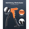 VEVOR Rivet Nut Tool Kit, 9-Inch One-Handed Rivnut Tool Kit, with 8 Mandrels, a Step Drill Bit and 80 Nuts, Metric and SAE Size M3, M4, M5, M6, 6-32, 8-32, 10-24, 1/4-20 UNC, with a Carrying Case