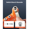 VEVOR Rivet Nut Tool Kit, 9-Inch One-Handed Rivnut Tool Kit, with 8 Mandrels, a Step Drill Bit and 80 Nuts, Metric and SAE Size M3, M4, M5, M6, 6-32, 8-32, 10-24, 1/4-20 UNC, with a Carrying Case