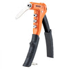 VEVOR Rivet Nut Tool Kit, 9-Inch One-Handed Rivnut Tool Kit, with 8 Mandrels, a Step Drill Bit and 80 Nuts, Metric and SAE Size M3, M4, M5, M6, 6-32, 8-32, 10-24, 1/4-20 UNC, with a Carrying Case
