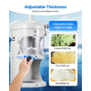 VEVOR Commercial Ice Shaver Crusher, 220lbs/hr Electric Fluffy Ice & Snow Cone Machine, 250W 1500RPM Tabletop Fluffy Shaved-Ice Machine for Parties Events Snack Bar, Home and Commercial Use (White)