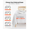 VEVOR Rectangular Tablecloths, 60 x 102 in 6 Pack, White Polyester Covers, for Party Wedding Banquet Festival, Washable, Reusable Table Cloth with Brushed Fabric, Neat Hems, Smooth Drape