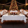 VEVOR Rectangular Tablecloths, 60 x 102 in 6 Pack, White Polyester Covers, for Party Wedding Banquet Festival, Washable, Reusable Table Cloth with Brushed Fabric, Neat Hems, Smooth Drape