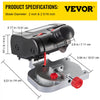 VEVOR Mini Miter Cut-off Chop Saw, Two 2-5/16\" Blade of Steel and Resin with 1/2inch Cutting Depth, 0-45° Benchtop Miter Saw for Copper, Aluminum, Wood, Zinc in Hobby Craft