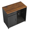 VEVOR Coffee Bar Cabinet with Mini Fridge Space, 39"W, Storage & Outlet, for Home, Kitchen, Living Room, Liquor Wine Beverage Station with Drawer, Door, Adjustable Shelf and Spacious Countertop