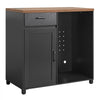 VEVOR Coffee Bar Cabinet with Mini Fridge Space, 39"W, Storage & Outlet, for Home, Kitchen, Living Room, Liquor Wine Beverage Station with Drawer, Door, Adjustable Shelf and Spacious Countertop