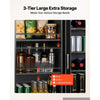 VEVOR Coffee Bar Cabinet with Mini Fridge Space, 39"W, Adjustable Shelves, for Home, Kitchen, Living Room, Liquor Wine Cabinets, Beverage Station with Door and Storage, Easy Assembly Fridge Stand