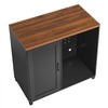 VEVOR Coffee Bar Cabinet with Mini Fridge Space, 39"W, Adjustable Shelves, for Home, Kitchen, Living Room, Liquor Wine Cabinets, Beverage Station with Door and Storage, Easy Assembly Fridge Stand