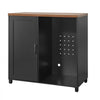 VEVOR Coffee Bar Cabinet with Mini Fridge Space, 39"W, Adjustable Shelves, for Home, Kitchen, Living Room, Liquor Wine Cabinets, Beverage Station with Door and Storage, Easy Assembly Fridge Stand