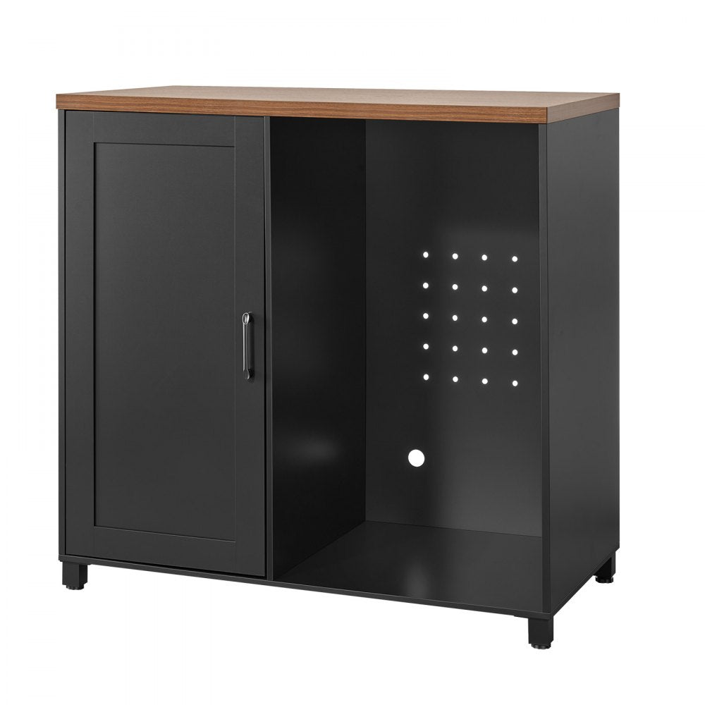 VEVOR Coffee Bar Cabinet with Mini Fridge Space, 39"W, Adjustable Shelves, for Home, Kitchen, Living Room, Liquor Wine Cabinets, Beverage Station with Door and Storage, Easy Assembly Fridge Stand