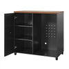 VEVOR Coffee Bar Cabinet with Mini Fridge Space, 39"W, Adjustable Shelves, for Home, Kitchen, Living Room, Liquor Wine Cabinets, Beverage Station with Door and Storage, Easy Assembly Fridge Stand
