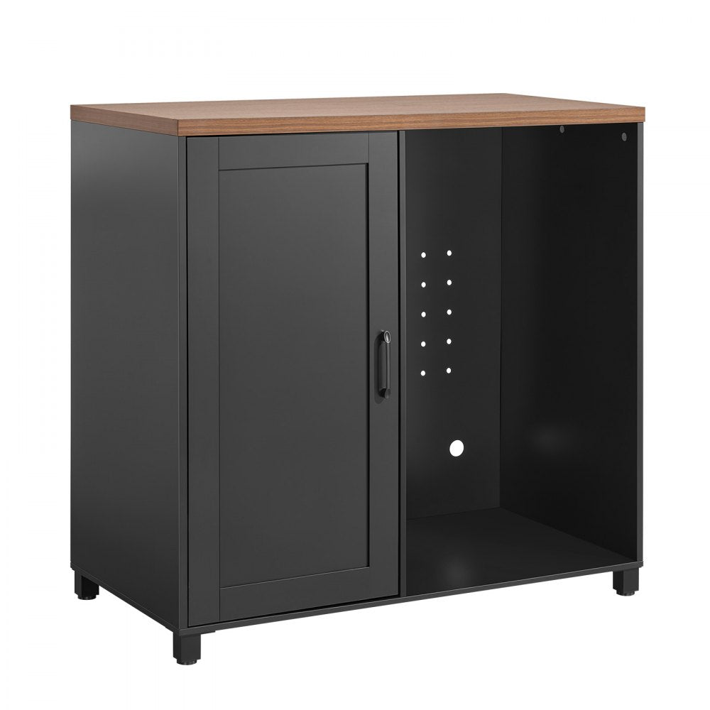 VEVOR Coffee Bar Cabinet with Mini Fridge Space, 39"W, Adjustable Shelves, for Home, Kitchen, Living Room, Liquor Wine Cabinets, Beverage Station with Door and Storage, Easy Assembly Fridge Stand
