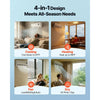 VEVOR Mini Split Air Conditioner, 12,000 BTU AC / 12,500 BTU Heat, 115V 19 SEER2 High Efficiency Energy Saving, Quiet Inverter System for 750 Sq.Ft Coverage Area, Easy to Maintain, for Home, Office