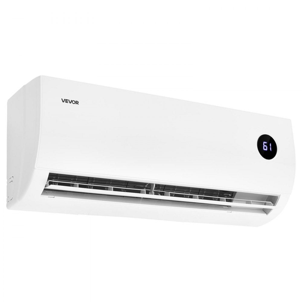 VEVOR Mini Split Air Conditioner, 9000 BTU 230V Fast Cooling & Heating, 19 SEER2 High Efficiency Energy Saving, Quiet Inverter System for 450 Sq.Ft Coverage Area, Easy to Maintain, for Home, Office