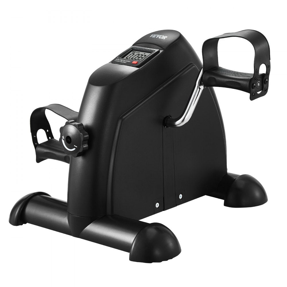 VEVOR Under Desk Bike Pedal Exerciser, Mini Exercise Bike for Arm/Leg Exercise, Multi-level Resistance Pedal Exerciser for Home Office Workout, Cycling Portable Peddler with LCD Display & Non-Slip Mat