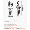 VEVOR Manual Lever Chain Hoist, 1/2T 1100LBS Capacity Heavy Duty Come Along, 5FT Lift G80 Alloy Steel Chain With Dual Pawl Mechanical Brake,360°Rotating Hooks, for Warehouse Construction Garage