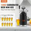 VEVOR Beer Growler Tap System, 128Oz 4L Mini Keg, 304 Stainless Steel Pressurized Beer Growler, Keg Growler with Pressure Display, CO2 Regulator Faucet, Leak-Proof Ring For Draft, Homebrew, Craft Beer