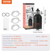 VEVOR Beer Growler Tap System, 128Oz 4L Mini Keg, 304 Stainless Steel Pressurized Beer Growler, Keg Growler with Pressure Display, CO2 Regulator Faucet, Leak-Proof Ring For Draft, Homebrew, Craft Beer