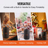 VEVOR Beer Growler Tap System, 170Oz 5L Mini Keg, 304 Stainless Steel Pressurized Beer Growler, Keg Growler with Pressure Display, CO2 Regulator Faucet, Leak-Proof Ring For Draft, Homebrew, Craft Beer