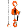 VEVOR Manual Lever Chain Hoist, 1/2 Ton 1100 lbs Capacity 5 FT Come Along, G80 Galvanized Carbon Steel with Weston Double-Pawl Brake, Auto Chain Leading & 360° Rotation Hook, for Garage Factory Dock