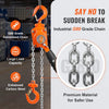 VEVOR Manual Lever Chain Hoist, 1/4 Ton 550 lbs Capacity 5 FT Come Along, G80 Galvanized Carbon Steel with Weston Double-Pawl Brake, Auto Chain Leading & 360° Rotation Hook, for Garage Factory Dock