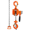 VEVOR Manual Lever Chain Hoist, 1/4 Ton 550 lbs Capacity 5 FT Come Along, G80 Galvanized Carbon Steel with Weston Double-Pawl Brake, Auto Chain Leading & 360° Rotation Hook, for Garage Factory Dock