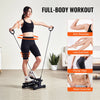 VEVOR Stair Stepper, Mini Stepper for Exercise at Home, Hydraulic Fitness Twist Stepper with Resistance Bands, Full Body Workout Cardio Equipment, Stair Climber with LCD Monitor, 330LBS Load Capacity