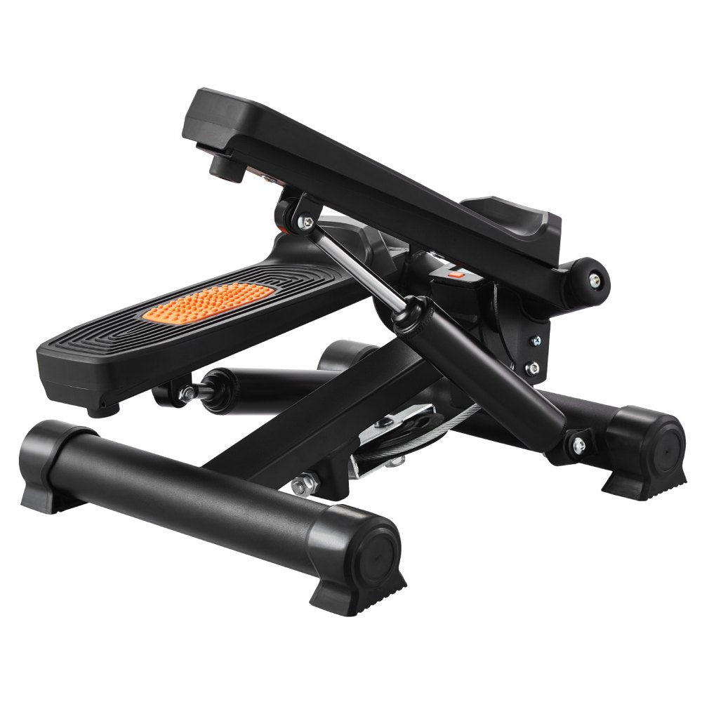 VEVOR Stair Stepper, Mini Stepper for Exercise at Home, Hydraulic Fitness Twist Stepper with Resistance Bands, Full Body Workout Cardio Equipment, Stair Climber with LCD Monitor, 330LBS Load Capacity