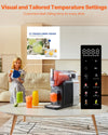 VEVOR Slushie Machine, 2L/68oz No Ice Needed Slushy Machine for Home, Frozen Drink Maker with 6 Preset Programs, Margarita Machine with Self-Cleaning, Frozen Margaritas, Frappés, Milkshake, and More