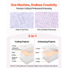 VEVOR Manual Die Cutting and Embossing Machine, 6" Opening, Portable Die Cut Machine with Cutting Plates, Ergonomic Handle, Easy to Store, for Arts and Crafts, Scrapbooking, Card Making, Crafting