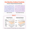 VEVOR Manual Die Cutting and Embossing Machine, 9" Opening, Portable Die Cut Machine with Cutting Plates, Ergonomic Handle, Easy to Store, for Arts and Crafts, Scrapbooking, Card Making, Crafting