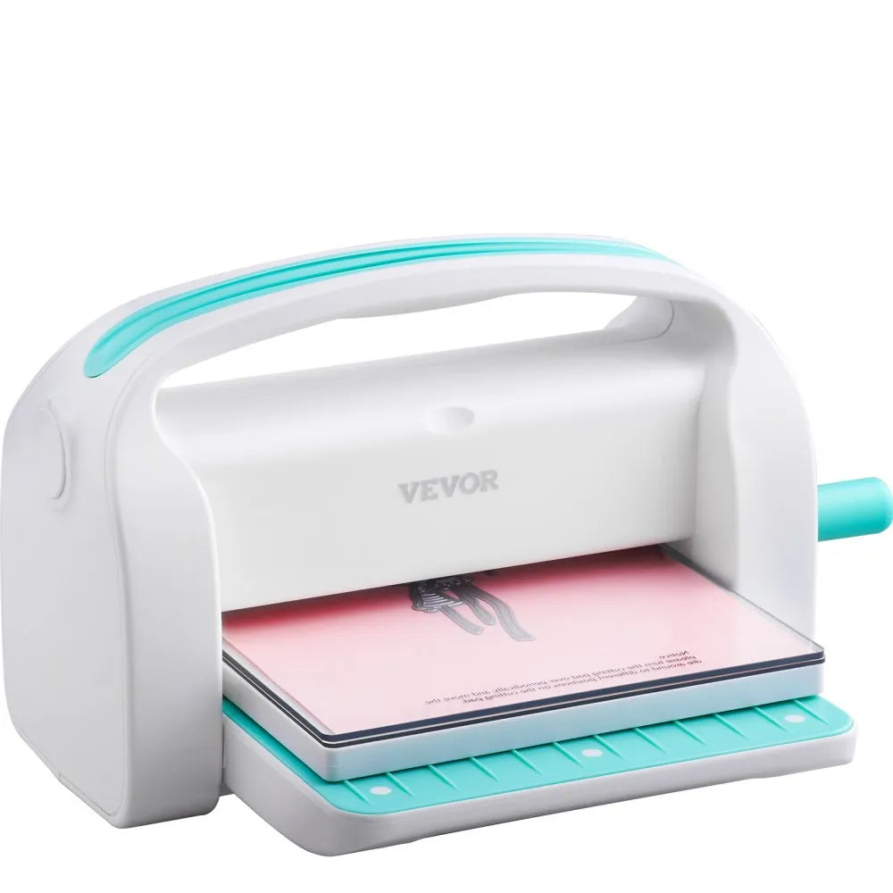 VEVOR Manual Die Cutting & Embossing Machine, Portable Cut Machines, 9 inch Opening Scrapbooking Machine Full Kit Included, For Arts & Crafts, Scrapbooking, Card Making and Crafting, White
