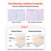 VEVOR Manual Die Cutting and Embossing Machine, 3" Opening, Portable Die Cut Machine Set with Cutting Dies, Embossing Folders, Paper Sheets, Cutting Plates, for Scrapbooking, Card Making, Crafting