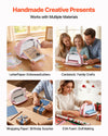 VEVOR Manual Die Cutting and Embossing Machine, 6" Opening, Portable Die Cut Machine Set with Cutting Dies, Embossing Folders, Paper Sheets, Cutting Plates, for Scrapbooking, Card Making, Crafting