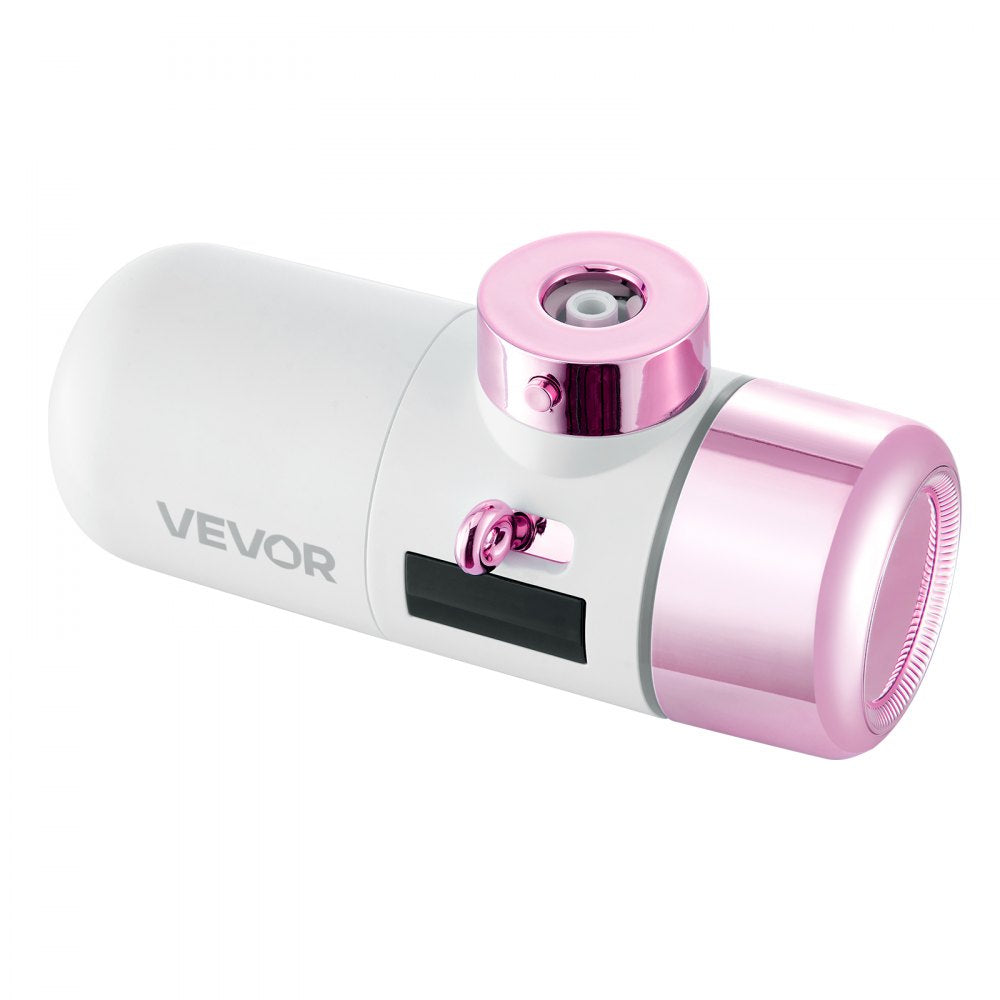 VEVOR Skincare Water Filter, Faucet Mount Water Filters with Micro-nano Bubble for Skin, Sink Tap Purifier, Removes Chlorine with 1 Filter, for Kitchen and Bathroom Faucets, Pink + Gold