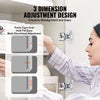 VEVOR Cabinet Hinges, 20 Packs Partial Overlay Kitchen Cabinet Door Hinges, 105 Degree Opening Angel Soft Close Concealed Cupboard Hinges for Framed Cabinet Type, with Mounting Screws