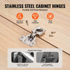 VEVOR Cabinet Hinges, 20 Packs Partial Overlay Kitchen Cabinet Door Hinges, 105 Degree Opening Angel Soft Close Concealed Cupboard Hinges for Framed Cabinet Type, with Mounting Screws