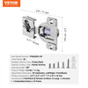 VEVOR Cabinet Hinges, 20 Packs Partial Overlay Kitchen Cabinet Door Hinges, 105 Degree Opening Angel Soft Close Concealed Cupboard Hinges for Framed Cabinet Type, with Mounting Screws