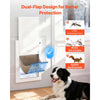 VEVOR Pet Door, Large, with Double Magnetic Flaps and Metal Frame, Strong and Weatherproof Dog Door for Interior and Exterior Doors, Easy to Install, Easy In-and-Out Access for Doggies, White