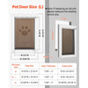 VEVOR Pet Door, Large, with Double Magnetic Flaps and Metal Frame, Strong and Weatherproof Dog Door for Interior and Exterior Doors, Easy to Install, Easy In-and-Out Access for Doggies, White
