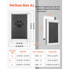 VEVOR Pet Door, Large, with Three Magnetic Flaps and Metal Frame, Strong and Weatherproof Dog Door for Interior and Exterior Doors, Easy to Install, Easy In-and-Out Access for Doggies, White