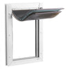 VEVOR Pet Door, Large, with Three Magnetic Flaps and Metal Frame, Strong and Weatherproof Dog Door for Interior and Exterior Doors, Easy to Install, Easy In-and-Out Access for Doggies, White