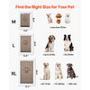 VEVOR Pet Door, Medium, with Double Magnetic Flaps and Metal Frame, Strong and Weatherproof Dog Door for Interior and Exterior Doors, Easy to Install, Easy In-and-Out Access for Doggies, White