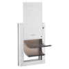 VEVOR Pet Door, Medium, with Double Magnetic Flaps and Metal Frame, Strong and Weatherproof Dog Door for Interior and Exterior Doors, Easy to Install, Easy In-and-Out Access for Doggies, White