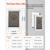 VEVOR Pet Door, Medium, with Three Magnetic Flaps and Metal Frame, Strong and Weatherproof Dog Door for Interior and Exterior Doors, Easy to Install, Easy In-and-Out Access for Doggies, White