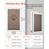 VEVOR Pet Door, X-Large, with Double Magnetic Flaps and Metal Frame, Strong and Weatherproof Dog Door for Interior and Exterior Doors, Easy to Install, Easy In-and-Out Access for Doggies, White