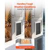 VEVOR Pet Door, X-Large, with Three Magnetic Flaps and Metal Frame, Strong and Weatherproof Dog Door for Interior and Exterior Doors, Easy to Install, Easy In-and-Out Access for Doggies, White