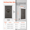 VEVOR Pet Door, X-Large, with Three Magnetic Flaps and Metal Frame, Strong and Weatherproof Dog Door for Interior and Exterior Doors, Easy to Install, Easy In-and-Out Access for Doggies, White